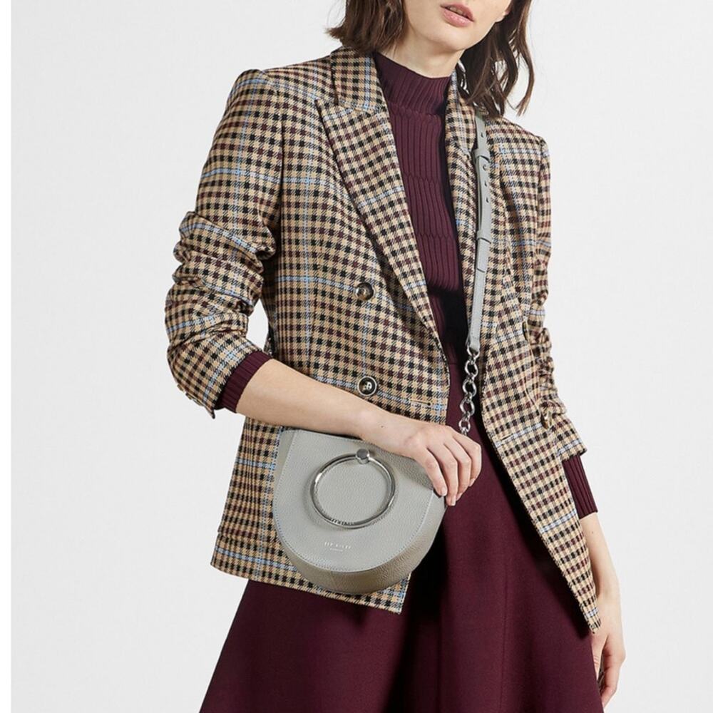 Ted‎ Baker Crossbody Bag and Wallet Grey New Retails $338 Classic Luxury
